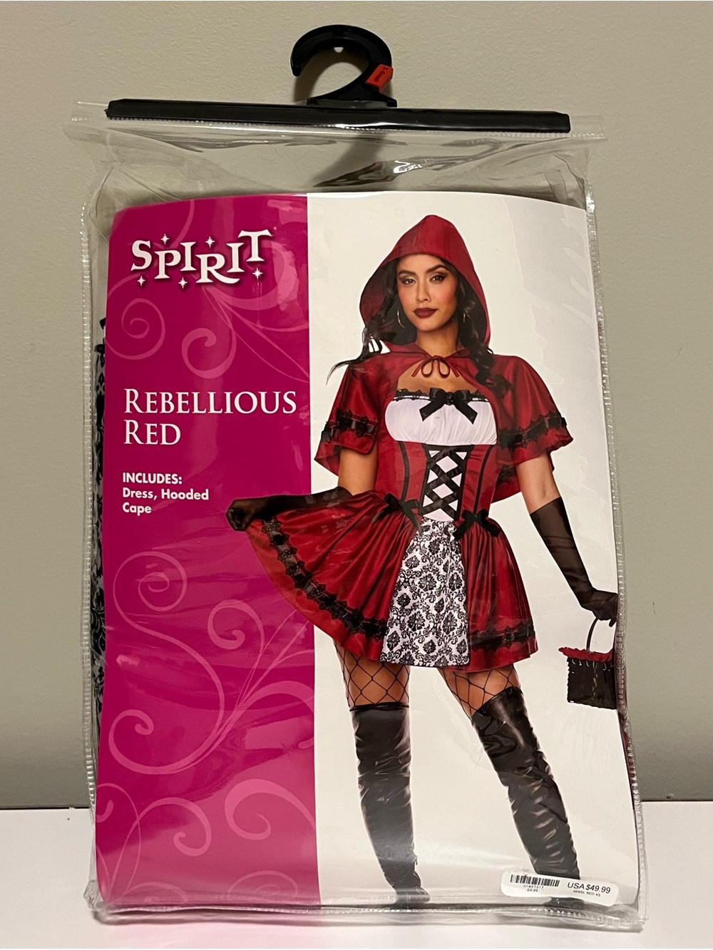 XS Spirit Halloween Little Red Riding Hood Costume